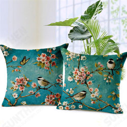 45x45cm Home Decoration Colorful Flowers and Birds 3D Printed Cotton Linen Pillow Case 45x45cm Home Decoration Colorful Flowers and Birds 3D Printed Cotton Linen Pillow Case
