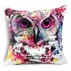 45x45cm Home Decoration Colorful Oil Painting Animals and Skull 6 Optional Patterns Cotton Linen Pillowcases Sofa Cushion Cover