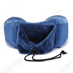 BX 28x28x13cm Blue Slow Rebound Memory Cotton Neck Pillow U Type Pillow Storage Pillow BX 28x28x13cm Blue Slow Rebound Memory Cotton Neck Pillow U Type Pillow Storage Pillow