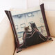 BX 45x45cm Cat Pattern Luxury Cushion Cover Graffi Style Throw Pillow Case Pillow Covers