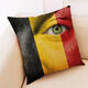 BX The 2018 World Cup Cotton Linen Cushion Pillow Case Eye National Flag Pillow Cover