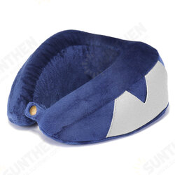 Blue Slow Rebound Memory Cotton Neck Pillow U Type Pillow Storage Pouch Travel Pillow Blue Slow Rebound Memory Cotton Neck Pillow U Type Pillow Storage Pouch Travel Pillow