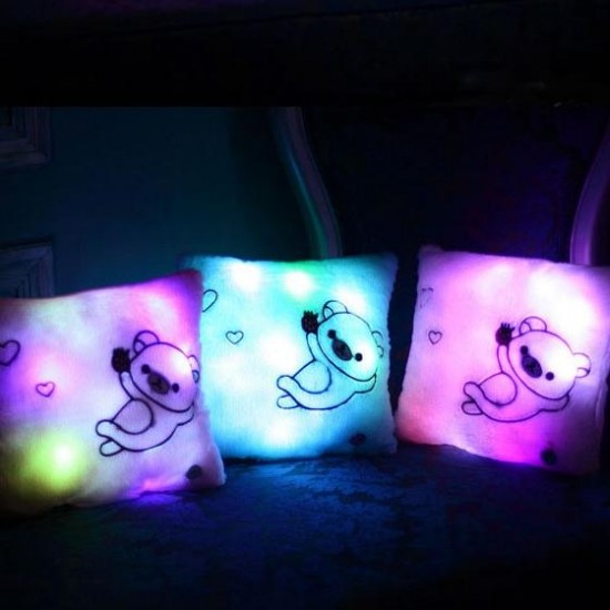 Luminous Pillow Christmas Toys Led Light Plush Funny Pillow Colorful Kids Toys Birthday Gift