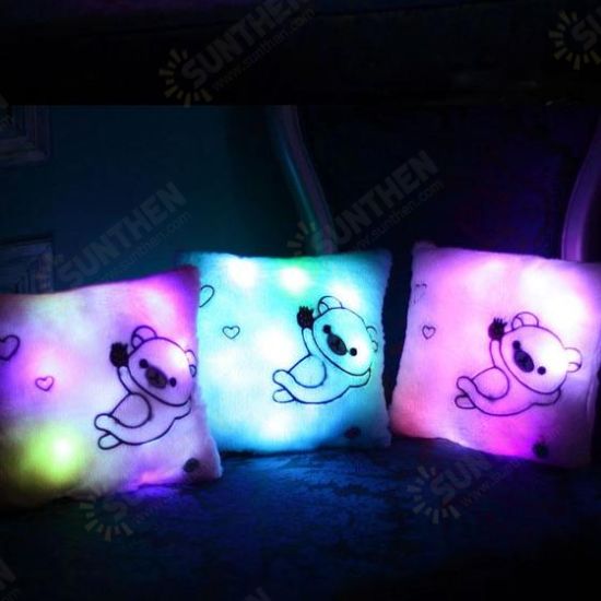 Luminous Pillow Christmas Toys Led Light Plush Funny Pillow Colorful Kids Toys Birthday Gift