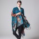 WX-19 Geometric Puzzle Cloak European Indian Style Fashion Air Conditioning Shawl Travel Blanket