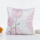 WX-D7 45x45cm Silk Soft Vintage Leaves Flower Throw Pillow Case Waist Cushion Cover