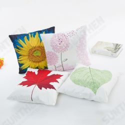 WX-D7 45x45cm Silk Soft Vintage Leaves Flower Throw Pillow Case Waist Cushion Cover WX-D7 45x45cm Silk Soft Vintage Leaves Flower Throw Pillow Case Waist Cushion Cover