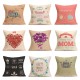 WX-P3 43x43cm Mother's Day Gift Flower Cotton Linen Pillow Case Cushion Cover Home Car Decor