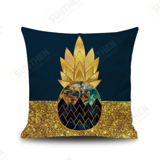 INS Nordic Pineapple Cactus Geometric Style Linen Cushion Cover Home Sofa Art Decor Seat Pillow Case