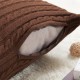 Knit Fiber Pillows Throw Pillow Case Sofa Waist Cushion Cover Home Decorative