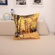 Landscape Oil Painting Throw Pillow Case Soft Sofa Car Office Back Cushion Cover