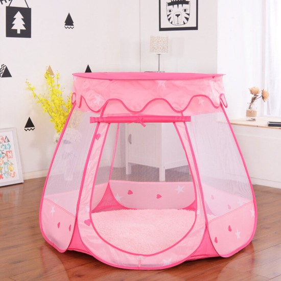 Large Princess Castle Girls Pink Indoor Play Tent Kids Pretend Garden Playhouse