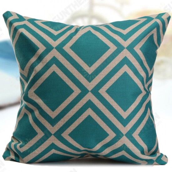 Linen Vintage Pineapple Ocean View Pillow Case Home Sofa Car Cushion Cover