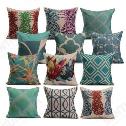 Linen Vintage Pineapple Ocean View Pillow Case Home Sofa Car Cushion Cover Linen Vintage Pineapple Ocean View Pillow Case Home Sofa Car Cushion Cover