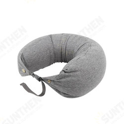 Multi-functional Microparticles Protect Travel Neck Pillow U-shaped with Buckle Soft Pillow Multi-functional Microparticles Protect Travel Neck Pillow U-shaped with Buckle Soft Pillow