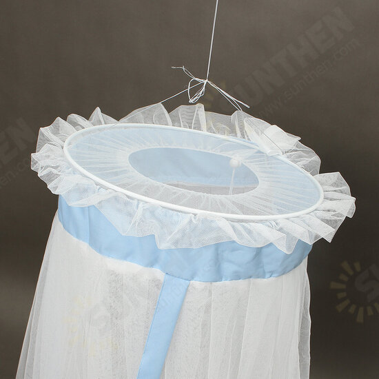 Mosquito Net Children Bed Curtain Dome Cot Netting Drape Stand Insect Protection