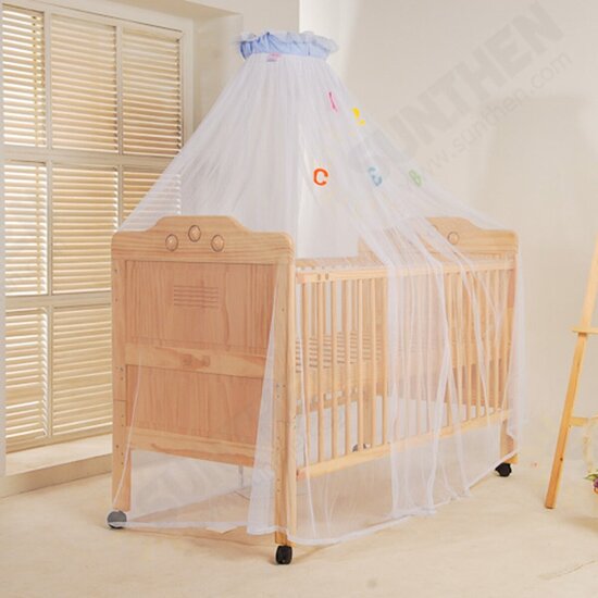 Mosquito Net Children Bed Curtain Dome Cot Netting Drape Stand Insect Protection