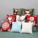 New Christmas Pure Cotton Embroidering Pillow Cases Santa Snowflake Cushion Cover