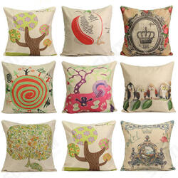 Personalized Printing Series Cotton Linen Pillow Case Home Sofa Office Square Cushion Cover Personalized Printing Series Cotton Linen Pillow Case Home Sofa Office Square Cushion Cover