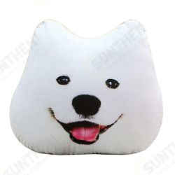 Plush 3D Printed Samoyed Husky Doge Dog Throw Pillow Alaska Dog Cushion Plush 3D Printed Samoyed Husky Doge Dog Throw Pillow Alaska Dog Cushion