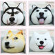 Plush 3D Printed Samoyed Husky Doge Dog Throw Pillow Alaska Dog Cushion