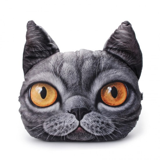 Plush Creative 3D Dog Cat Throw Pillows Meow Star Sofa Bed Cushion