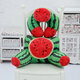 Plush Squishy 3D Fruit Printing U Shape Neck Pillow Waist Back Cushion Sofa Bed Office Car Chair Decor