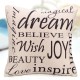 Square English Letter Cotton Linen Pillow Case Throw Cushion Cover Home Decor