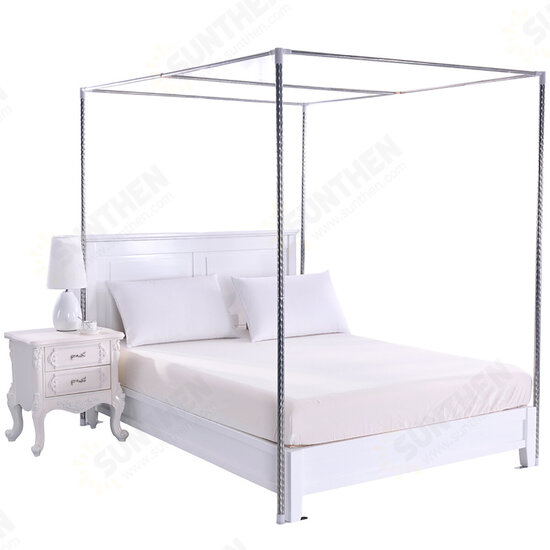 Stainless Steel Bed Mosquito Canopy Nets Bracket Support Frame Post Telescopic