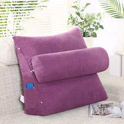 Triangular Backrest Cushion Cotton Linen Chair Sofa Cushions Bed Rest Back Pillow Waist Cushion for Office Home Decor Triangular Backrest Cushion Cotton Linen Chair Sofa Cushions Bed Rest Back Pillow Waist Cushion for Office Home Decor