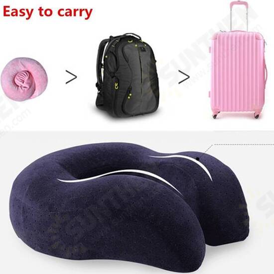 U Shape Slow Rebound Memory Foam Pillow Neck Protect Head Rest Travel Soft Cushion U Shape Slow Rebound Memory Foam Pillow Neck Protect Head Rest Travel Soft Cushion