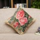 Vintage Flower Cotton Linen Cushion Cover Throw Pillow Case Sofa Home Decor