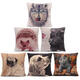 Vivid 3D Animal Short Plush Throw Pillow Case Home Sofa Car Cushion Cover