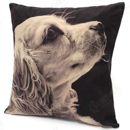 Vivid 3D Animal Short Plush Throw Pillow Case Home Sofa Car Cushion Cover