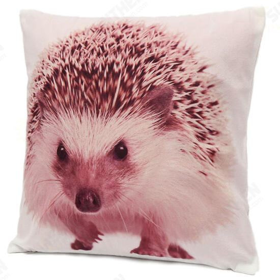 Vivid 3D Animal Short Plush Throw Pillow Case Home Sofa Car Cushion Cover