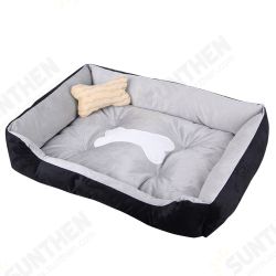 Waterproof Warm Winter Pet Bed With Bone Decoration For Large Dog Puppy Kennel Pet Supplies Waterproof Warm Winter Pet Bed With Bone Decoration For Large Dog Puppy Kennel Pet Supplies