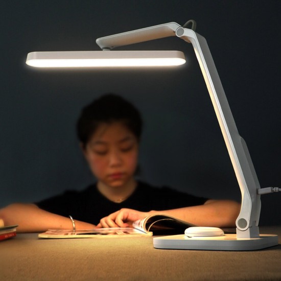 1000 Lumen 7.2W 5V LED Folding Table Lamp Five Grades Color Temperature Stepless Dimming USB Charging Touch Control Memory Function Reading Table Light