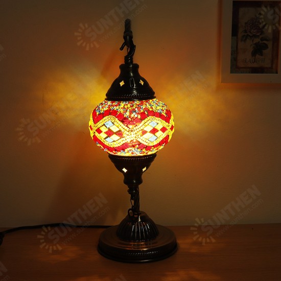 110-240V Retro Turkish Moroccan Romantic Handmade Table Lamp Home Bar Fixture Decor E27