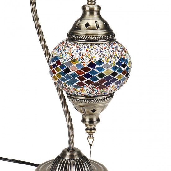 110-240V Retro Turkish Moroccan Romantic Handmade Table Lamp Home Bar Fixture Decor E27