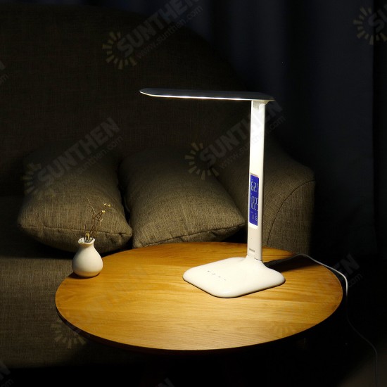 14 LED Desk Lamp USB Port Folding Reading Lamp Dimmer Touch Control Light