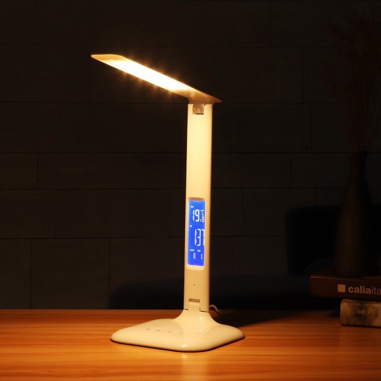 14 LED Desk Lamp USB Port Folding Reading Lamp Dimmer Touch Control Light