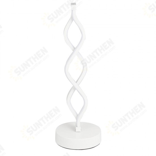 24W Modern Spiral Twist Wave Design LED Table Light Desk Reading Lamp