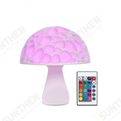 24cm 3D Mushroom Night Light Remote Touch Control 16 Colors USB Rechargeable Table Lamp for Home Decoration 24cm 3D Mushroom Night Light Remote Touch Control 16 Colors USB Rechargeable Table Lamp for Home Decoration