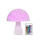 24cm 3D Mushroom Night Light Remote Touch Control 16 Colors USB Rechargeable Table Lamp for Home Decoration