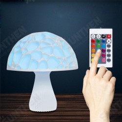 24cm 3D Mushroom Night Light Remote Touch Control 16 Colors USB Rechargeable Table Lamp for Home Decoration 24cm 3D Mushroom Night Light Remote Touch Control 16 Colors USB Rechargeable Table Lamp for Home Decoration