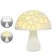 24cm 3D Mushroom Night Light Touch Control 2 Colors USB Rechargeable Table Lamp for Home Decoration