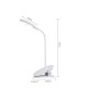 3 Modes Dimmable Desk Lamp USB Touch LED Clip Table Reading Book Light