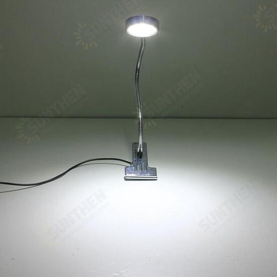 3W Bendable LED Table Light Bedside Study Reading Lamp with Clip