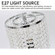 43cm Height Modern Crystal Bedside Light Room Table Desk Lamp Bedroom Hotel Restaurant Indoor Light