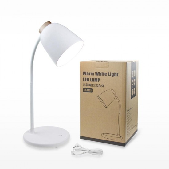 4W Flexible LED Touch Dimming Reading Table Lamp USB Rechargeable Eye Protection Night Light